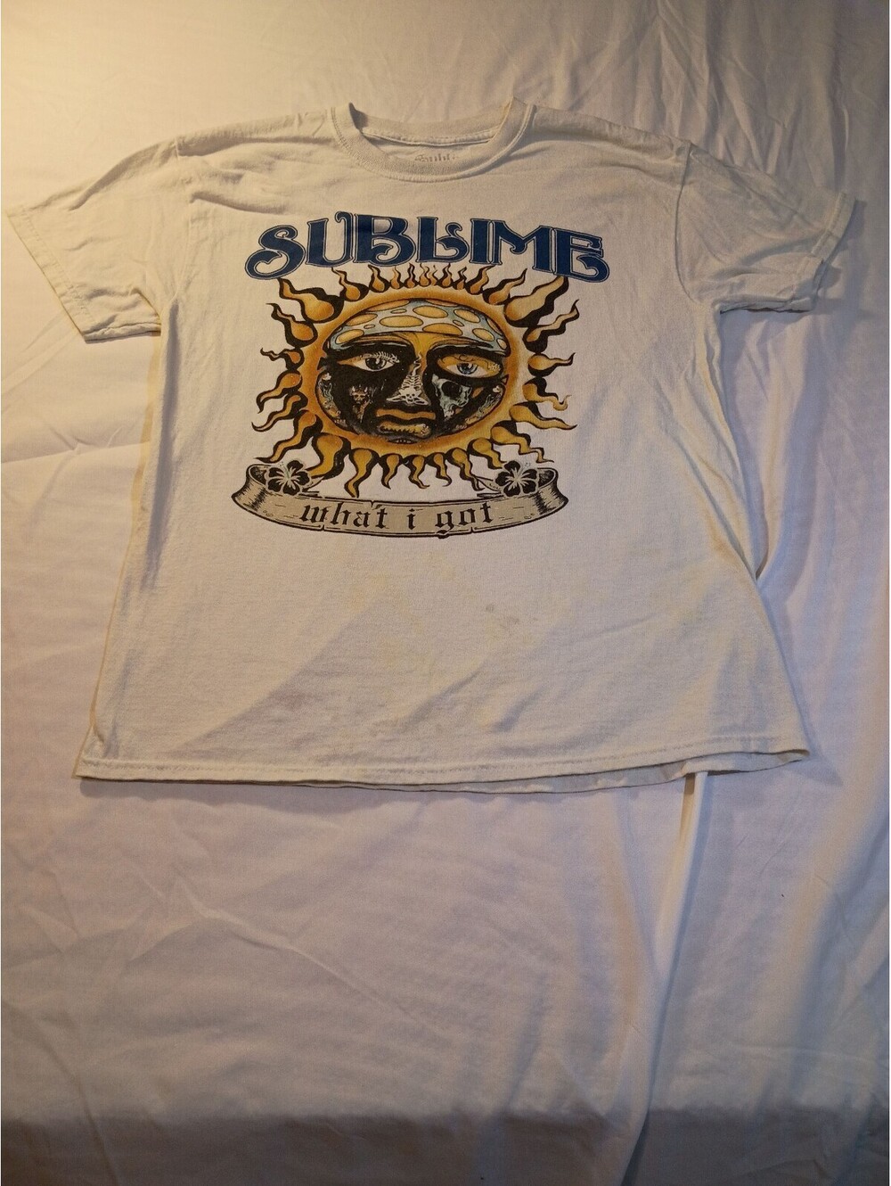 Sublime What I Got White Graphic T-Shirt Medium